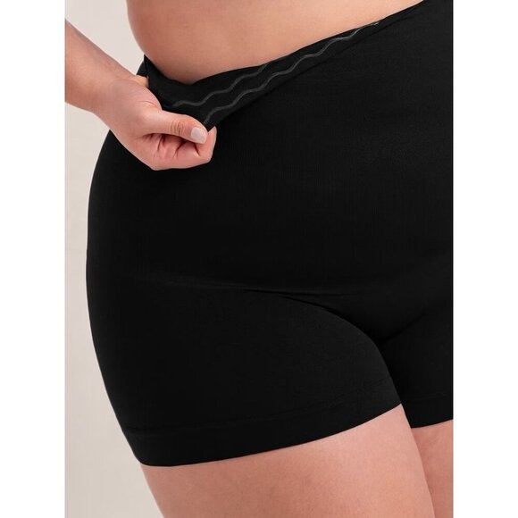 Shapermint Empetua All Day EveryDay High Waist Shaper Boy Short Sz M Black 18437 - Picture 3 of 6
